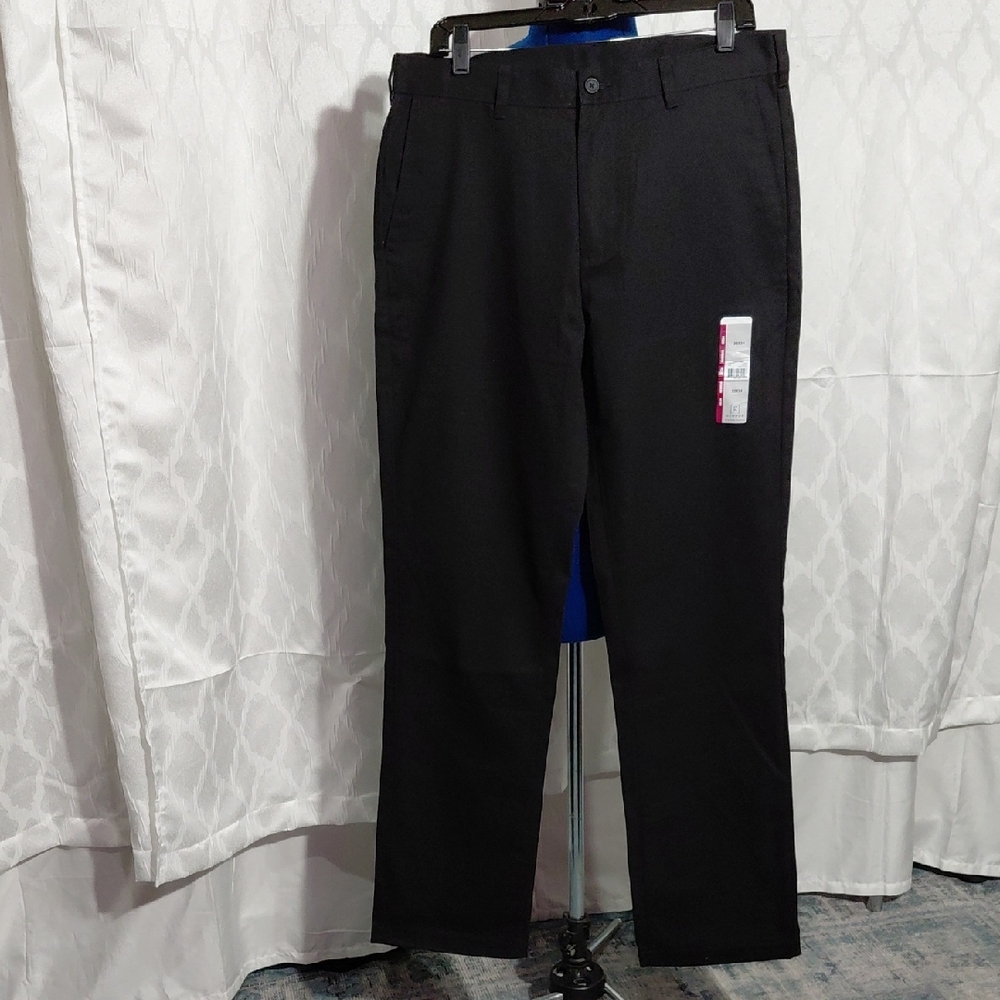 George Men's Black Chinos